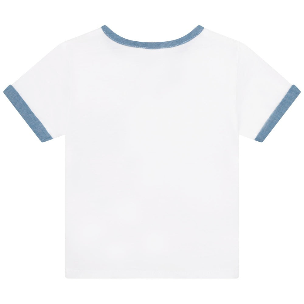 Carrement Beau Blanc Bleu Jersey T-Shirt | Tops & T-Shirts | Bon Bon Tresor