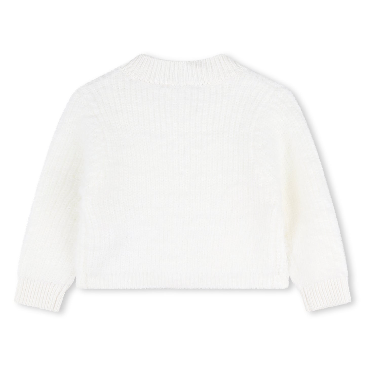 Carrement Beau White Knitted Cardigan | Sweaters & Knitwear | Bon Bon Tresor