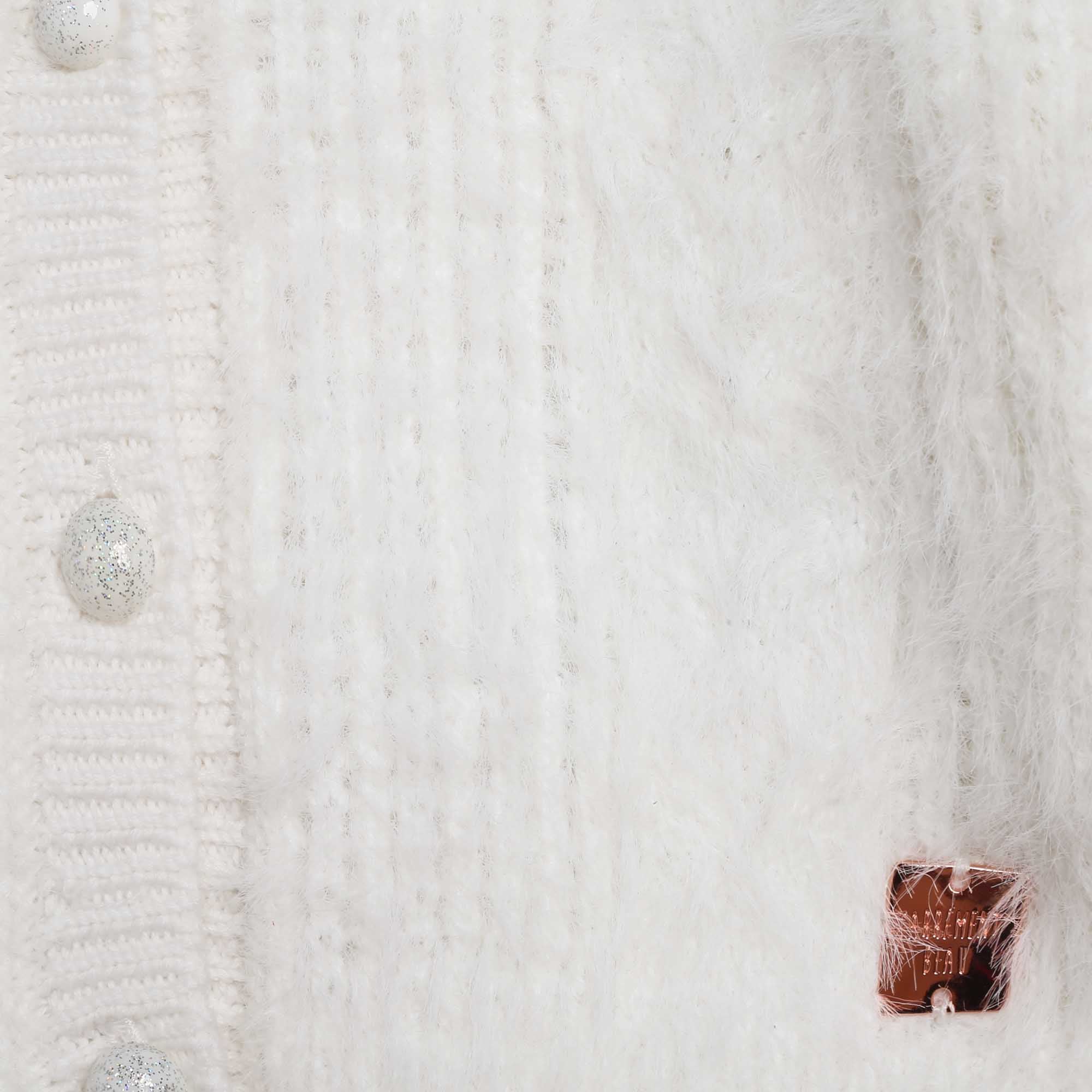 Carrement Beau White Knitted Cardigan