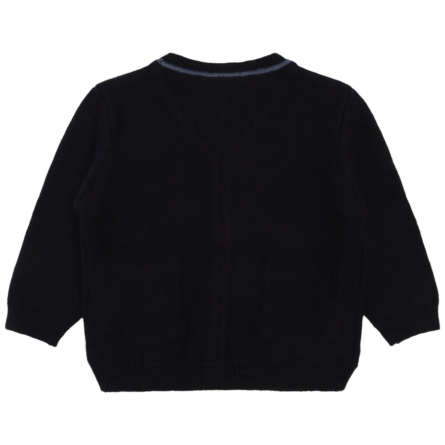 Carrement Beau Navy Knitted Cardigan