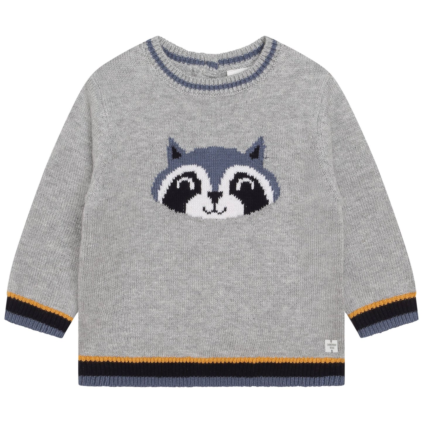 Carrement Beau Chine Grey Knitted Pullover | Sweaters & Knitwear | Bon Bon Tresor