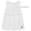 Carrement Beau White Dress and Headband Set | Dresses & Skirts | Bon Bon Tresor