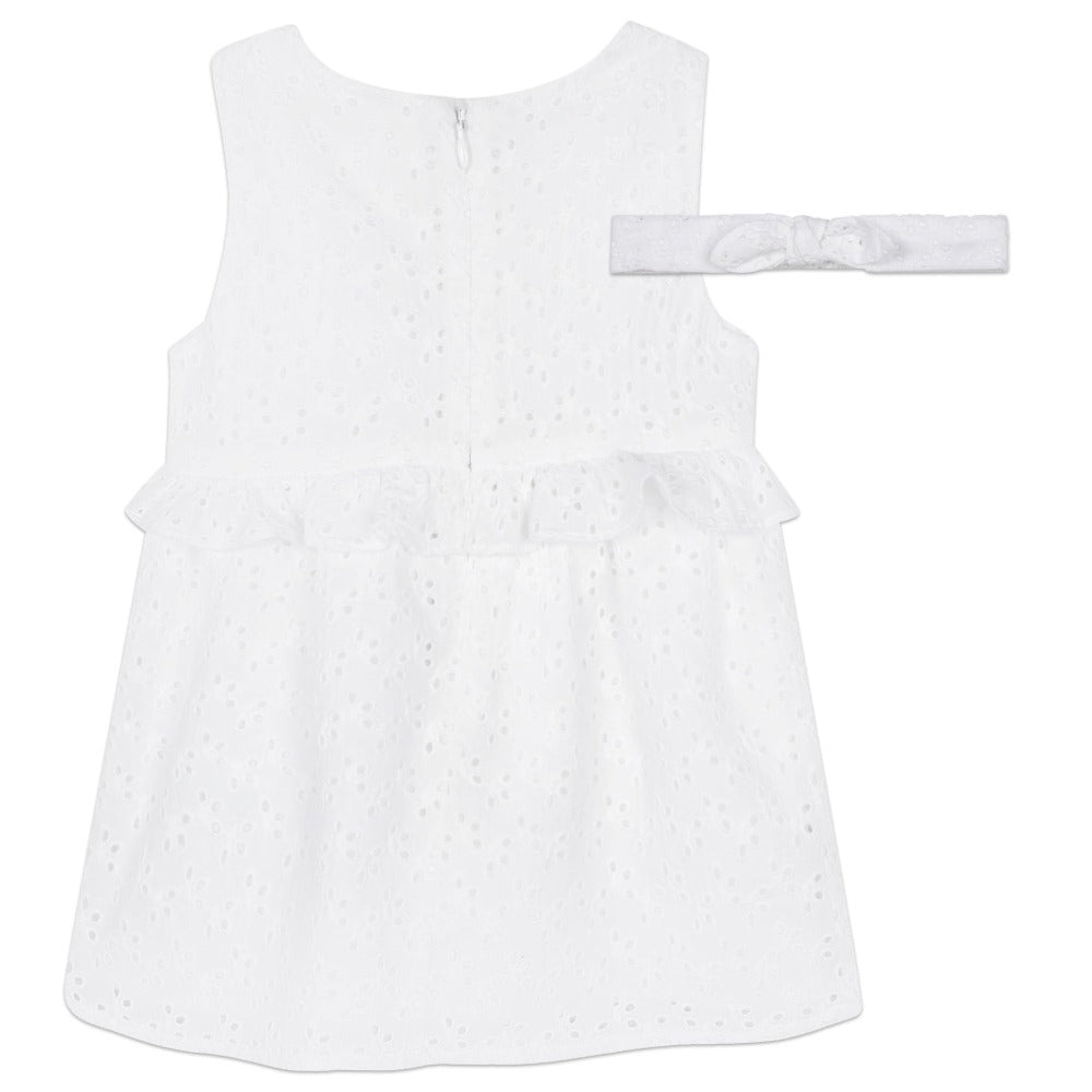 Baby girl white cotton on sale dress