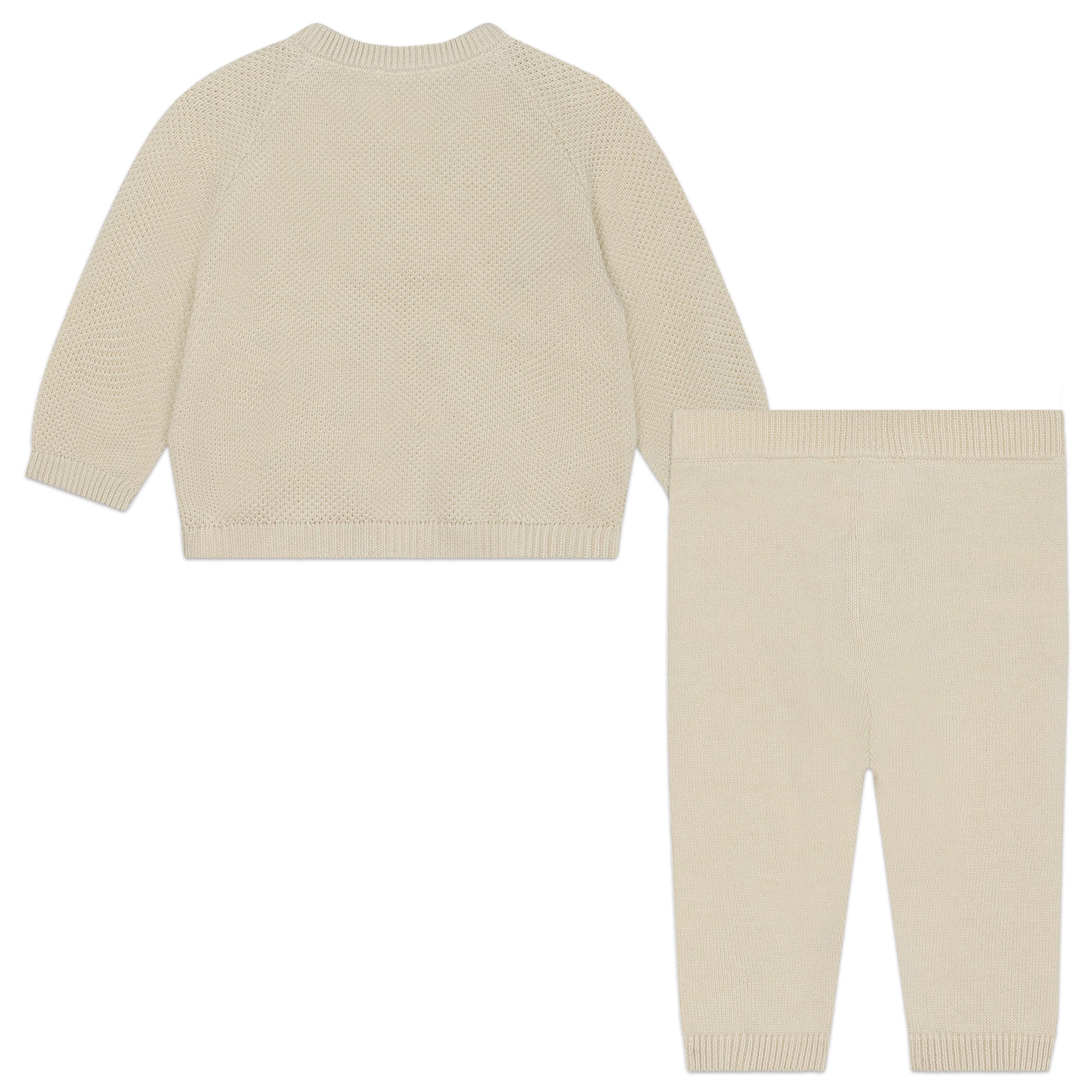 Carrement Beau Stone Knit Cardigan and Pant Set | Sweaters & Knitwear | Bon Bon Tresor