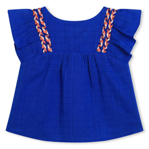 Carrement Beau Blue Gauze Blouse | Dresses & Skirts | Bon Bon Tresor