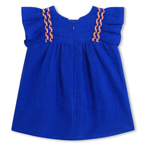 Carrement Beau Blue Gauze Dress | Dresses & Skirts | Bon Bon Tresor