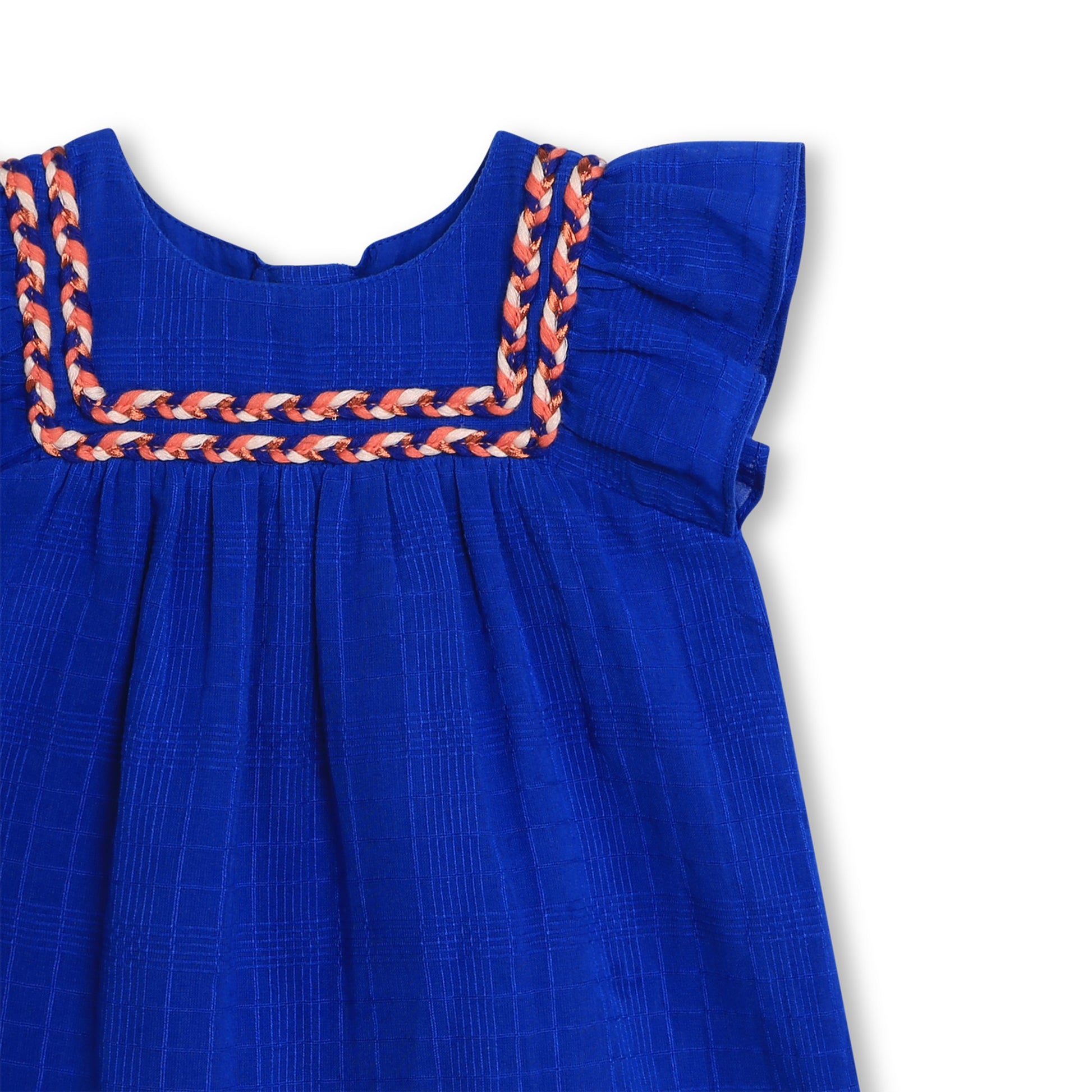 Carrement Beau Blue Gauze Dress | Dresses & Skirts | Bon Bon Tresor