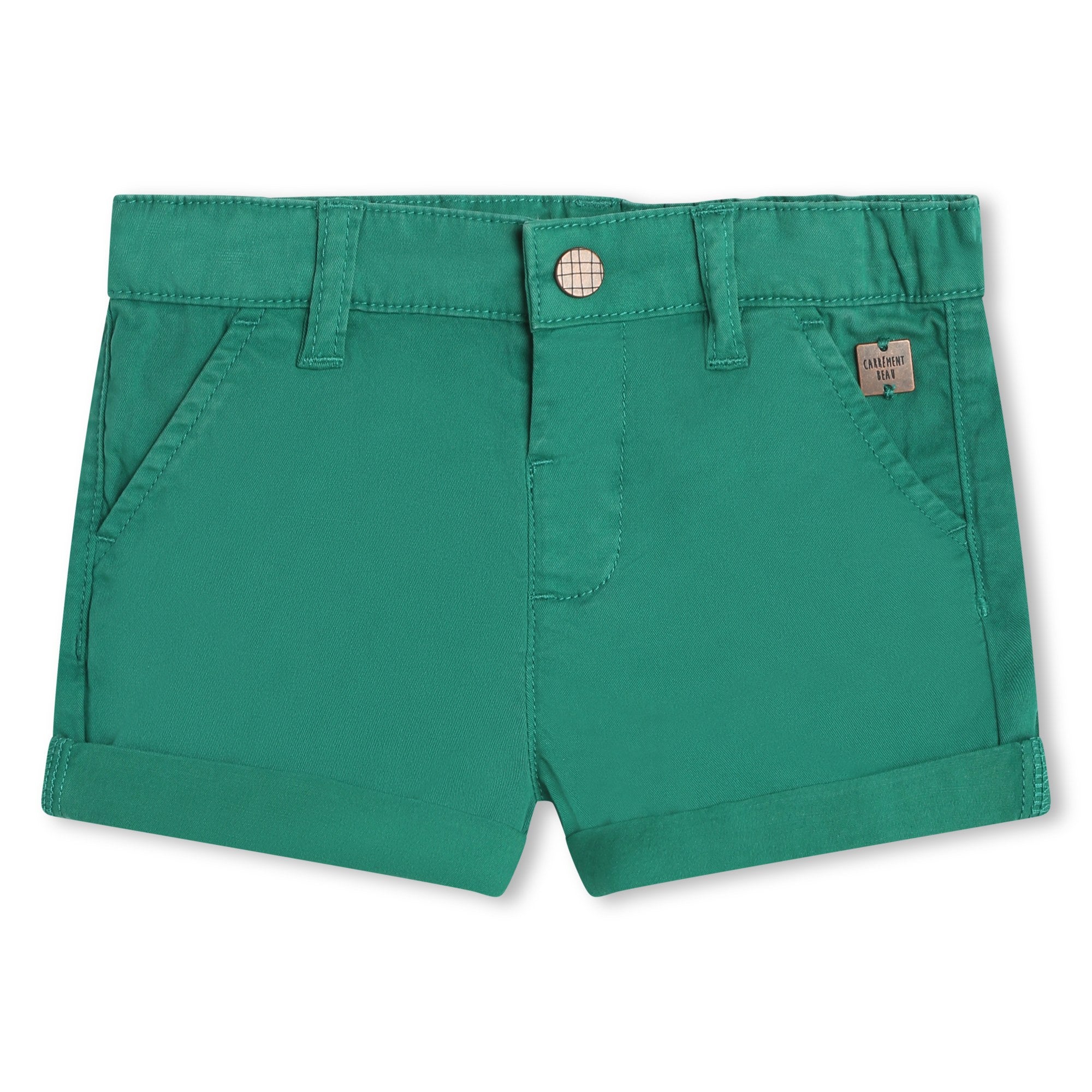 Carrement Beau Green Twill Shorts | Pants & Shorts | Bon Bon Tresor