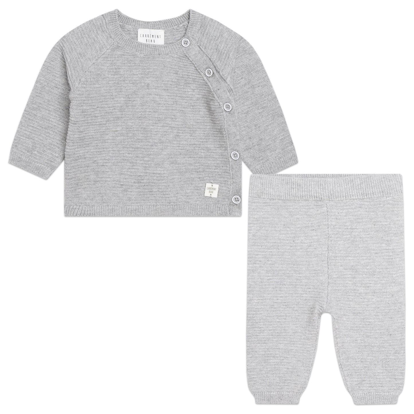 Carrement Beau Chine Grey Top and Trouser Set | Sweaters & Knitwear | Bon Bon Tresor