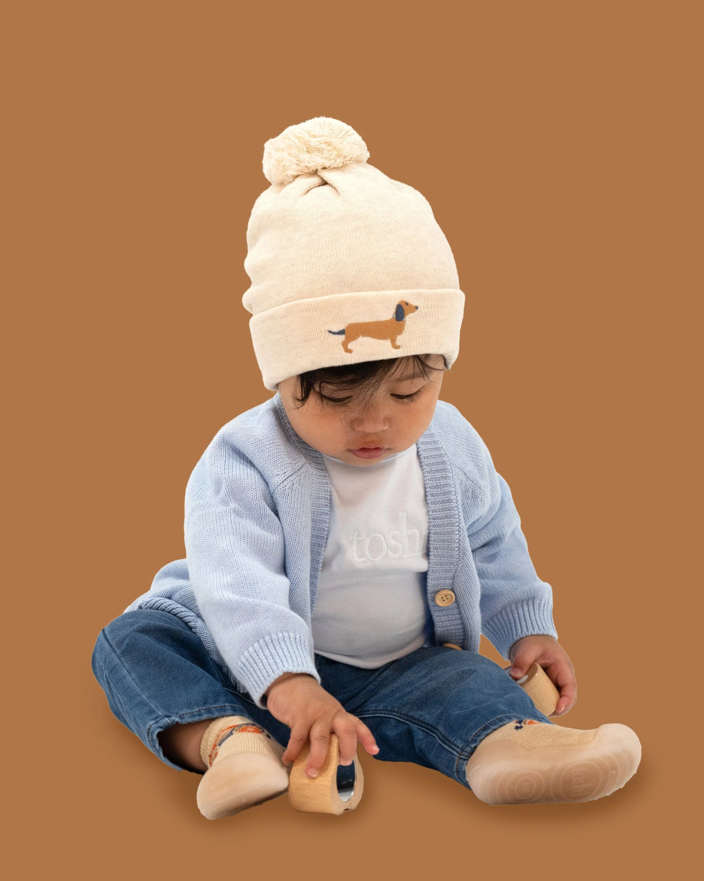 Toshi Organic Beanie Storytime - Dachshund | Beanie | Bon Bon Tresor