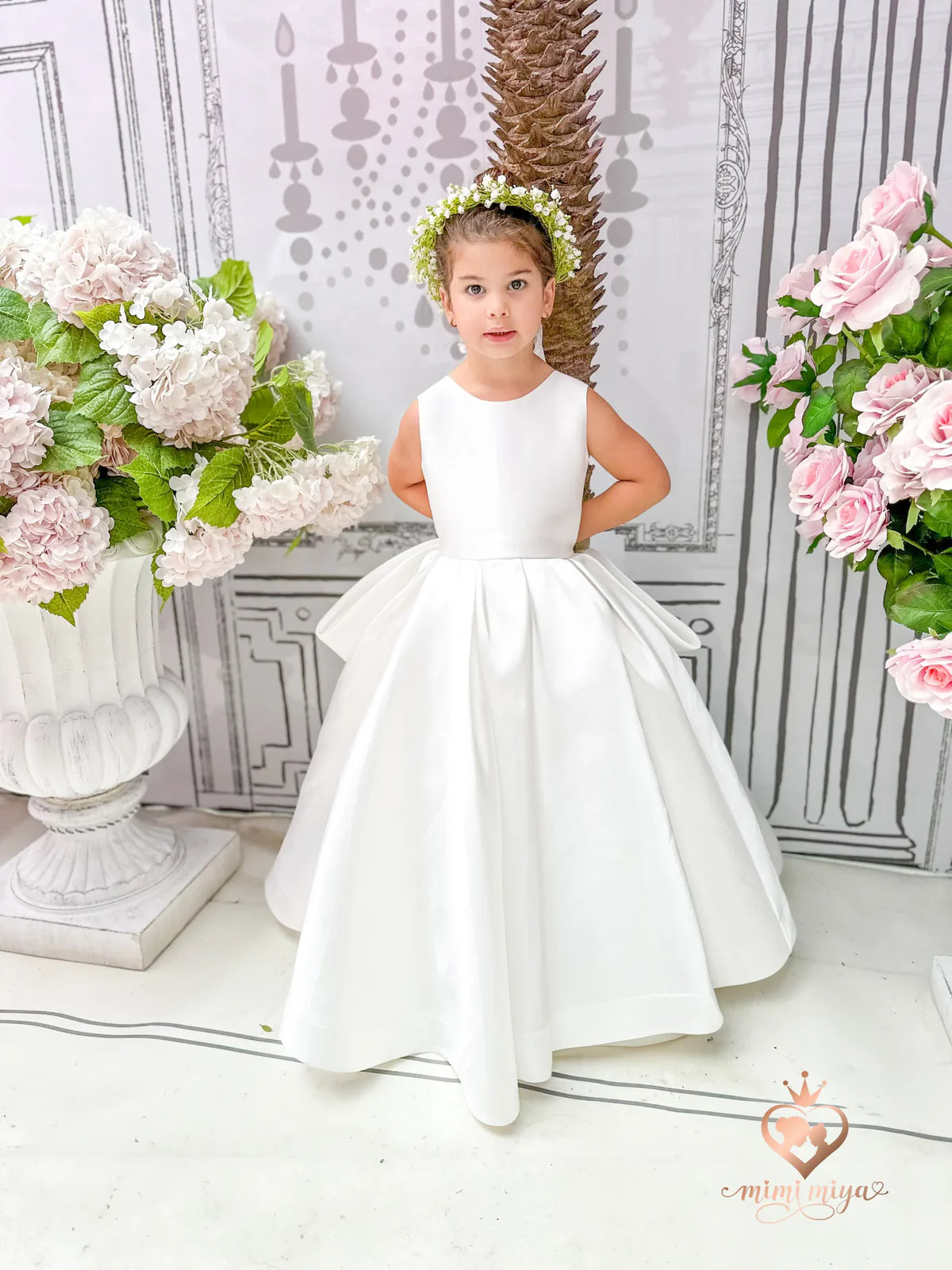 Mimi Miya Couture Anastasia Dress | Flower Girl & Communion Dresses | Bon Bon Tresor