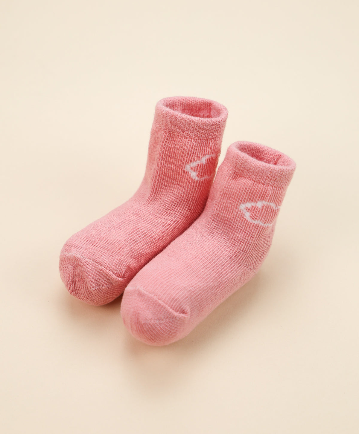 Lummi In Colour Baby Organic Cotton Socks - Blush Pink