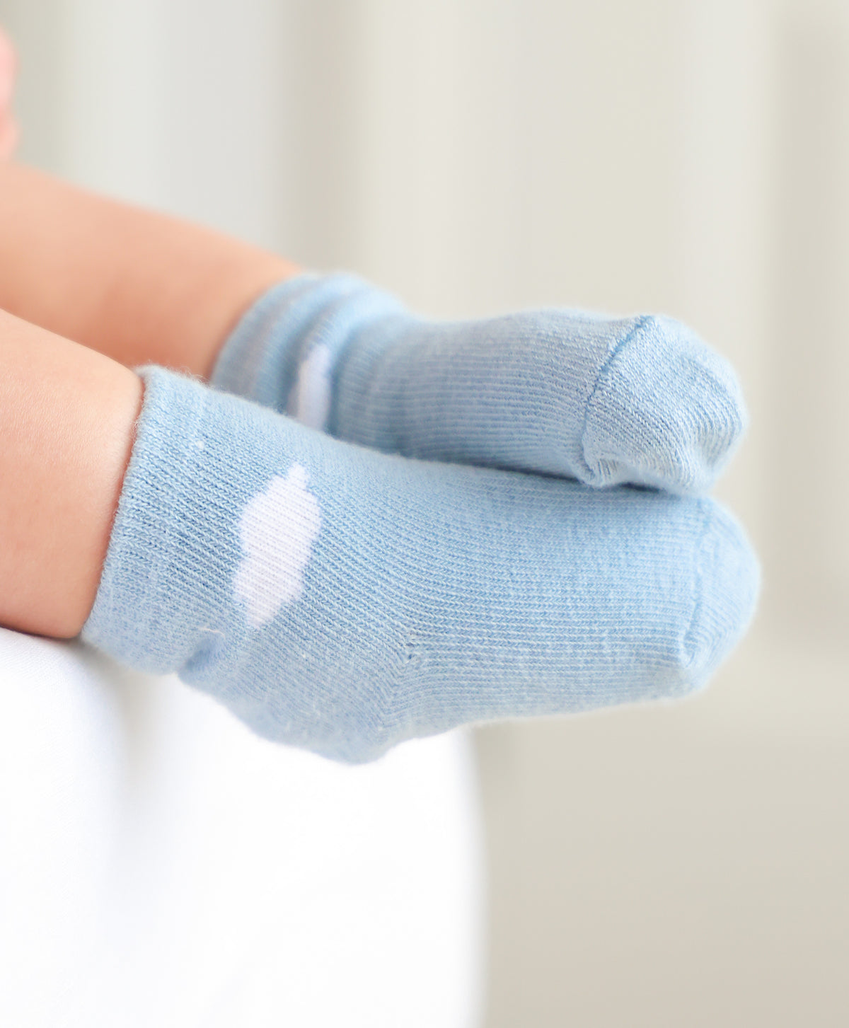 Lummi In Colour Baby Organic Cotton Socks - Blue Cloud