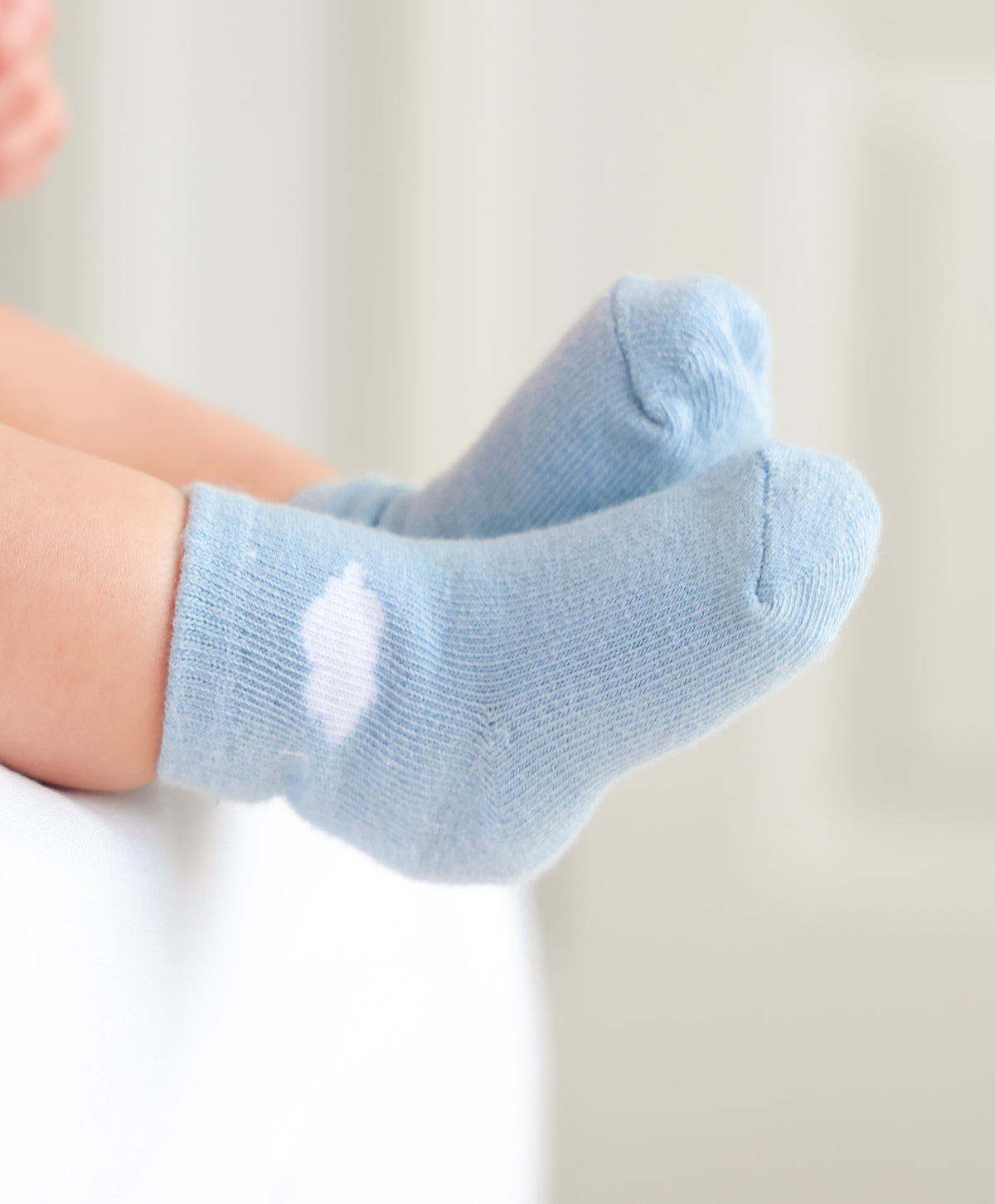 Lummi In Colour Baby Organic Cotton Socks - Blue Cloud