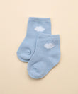 Lummi In Colour Baby Organic Cotton Socks - Blue Cloud