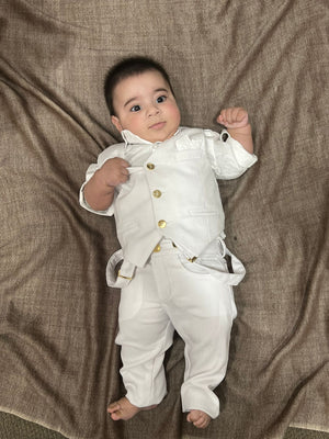 Dolce Bambini - 3 Piece White Suit | Suits & Sets | Bon Bon Tresor