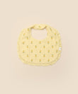 Lummi In Colour Organic Cotton Muslin Bib - Lemons