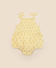 Lummi In Colour Organic Muslin Bubble Romper - Lemons