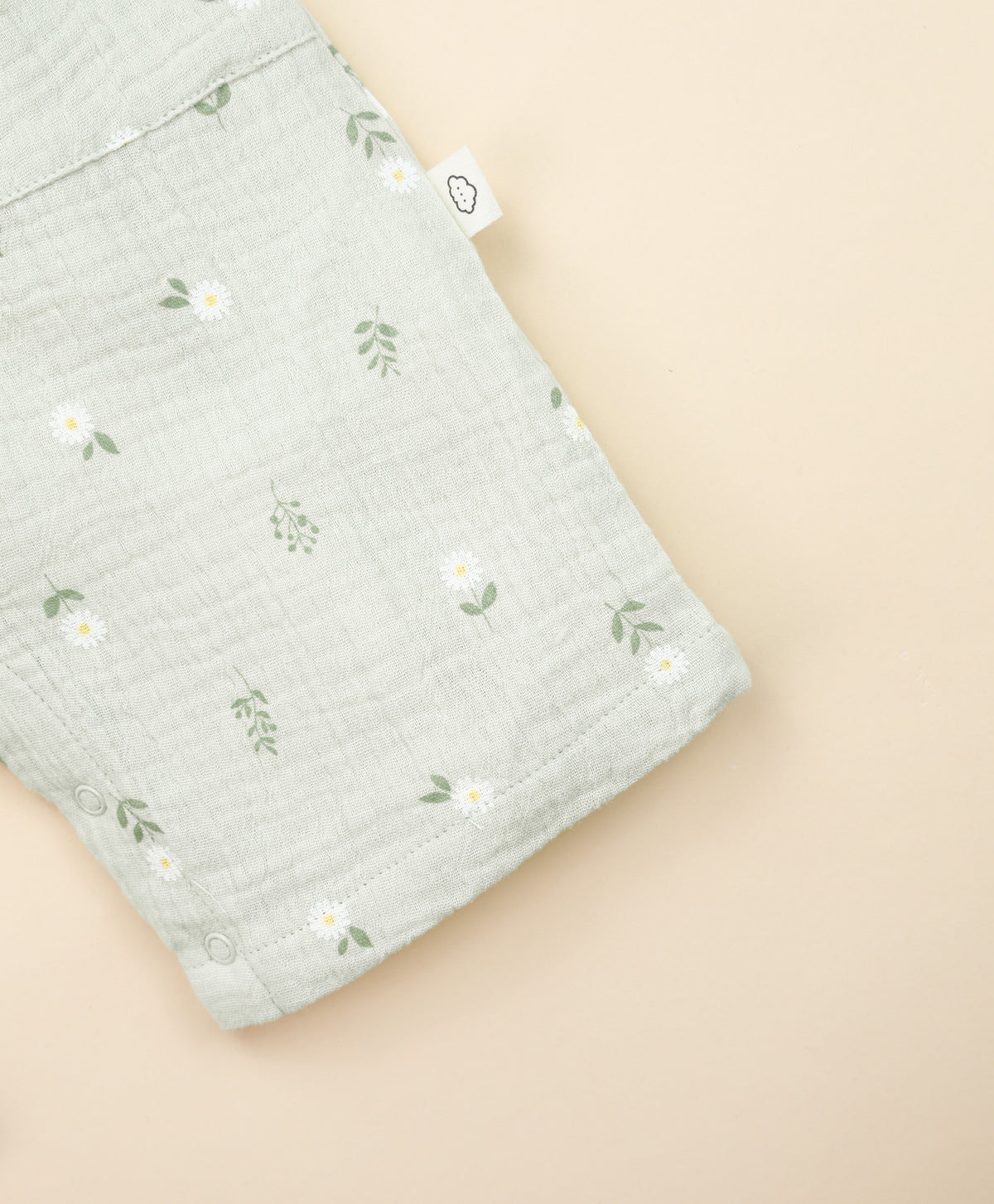 Lummi In Colour Organic Muslin Jumpsuit - Daisy Green