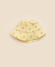 Lummi In Colour Organic Cotton Muslin Bucket Sun Hat - Lemons | Hats | Bon Bon Tresor