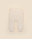 Lummi In Colour Organic Cotton Leggings - Oat Stripes