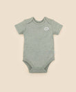 Lummi In Colour Organic Short Sleeve Bodysuit - Forest Green