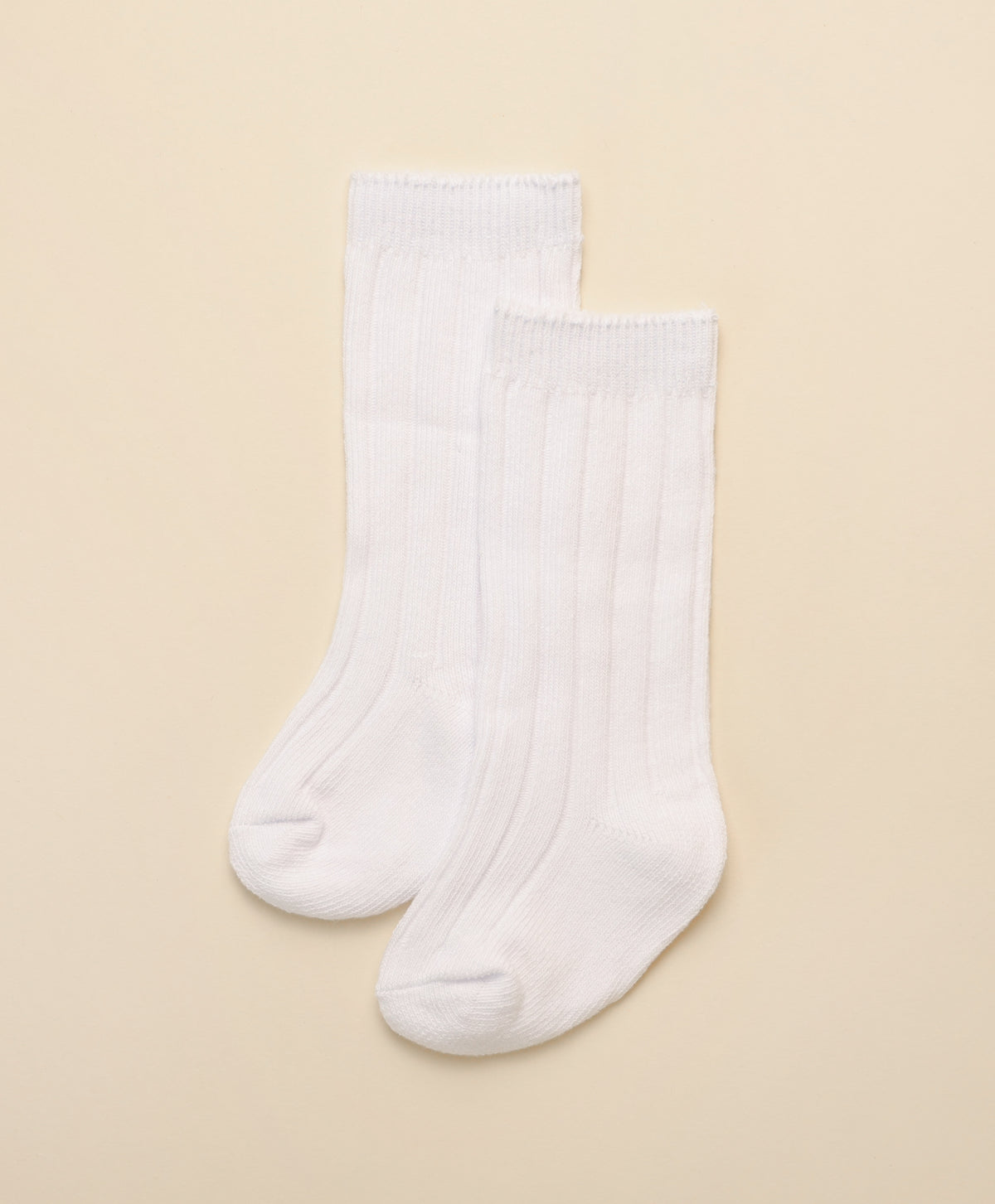 Lummi In Colour Organic Cotton Knee High Socks - White