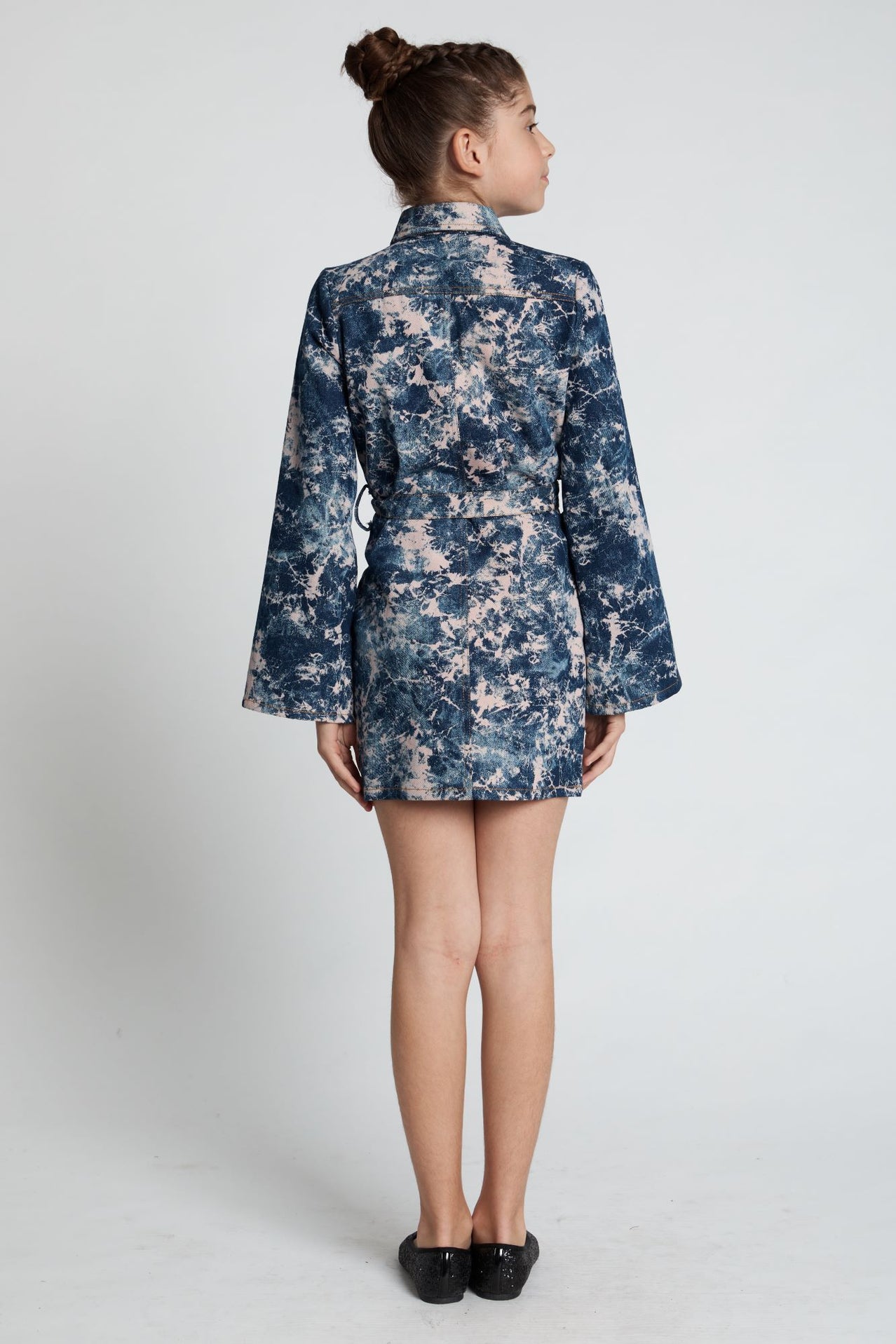 Honey & Beau Denim Daze Dress Print