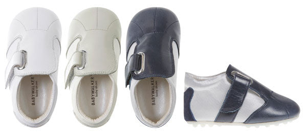 BabyWalker White Leather Tapas Sole Baby Shoes | Dress Shoes | Bon Bon Tresor