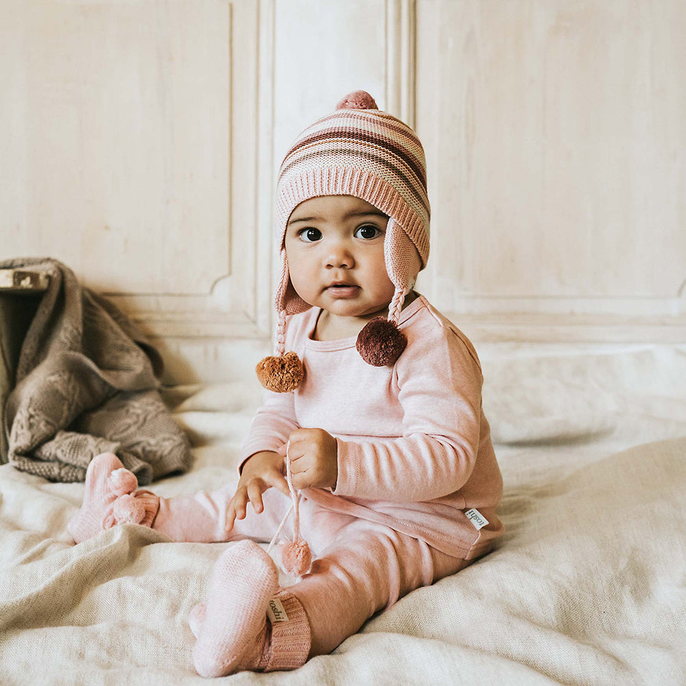 Toshi Organic Earmuff Fantasy Berry | Hats | Bon Bon Tresor