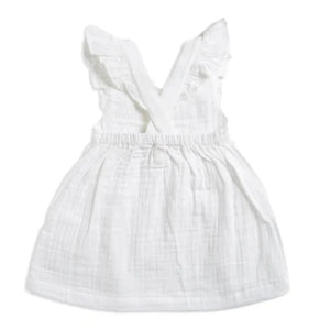 Tiny Twig White Crinkle Angel Dress with Bloomer | Dresses & Skirts | Bon Bon Tresor