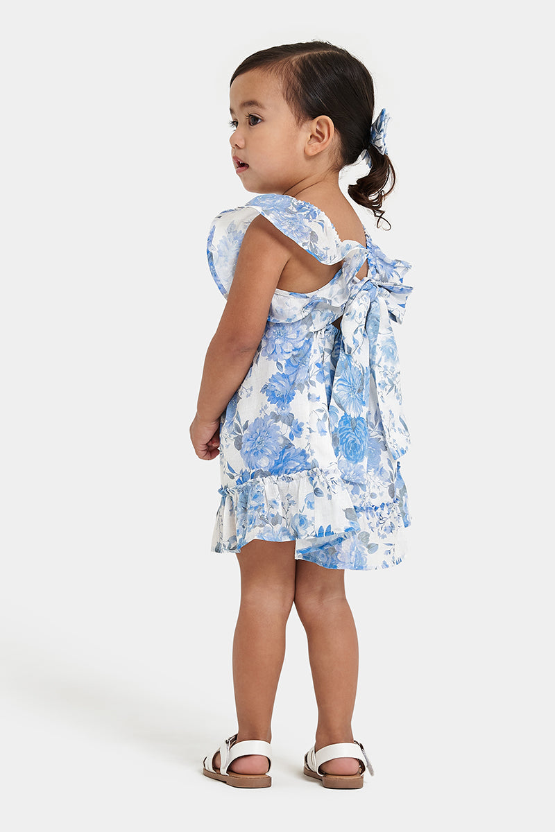 Sofia The Label Mia Dress Sky Blue Floral | Dresses | Bon Bon Tresor