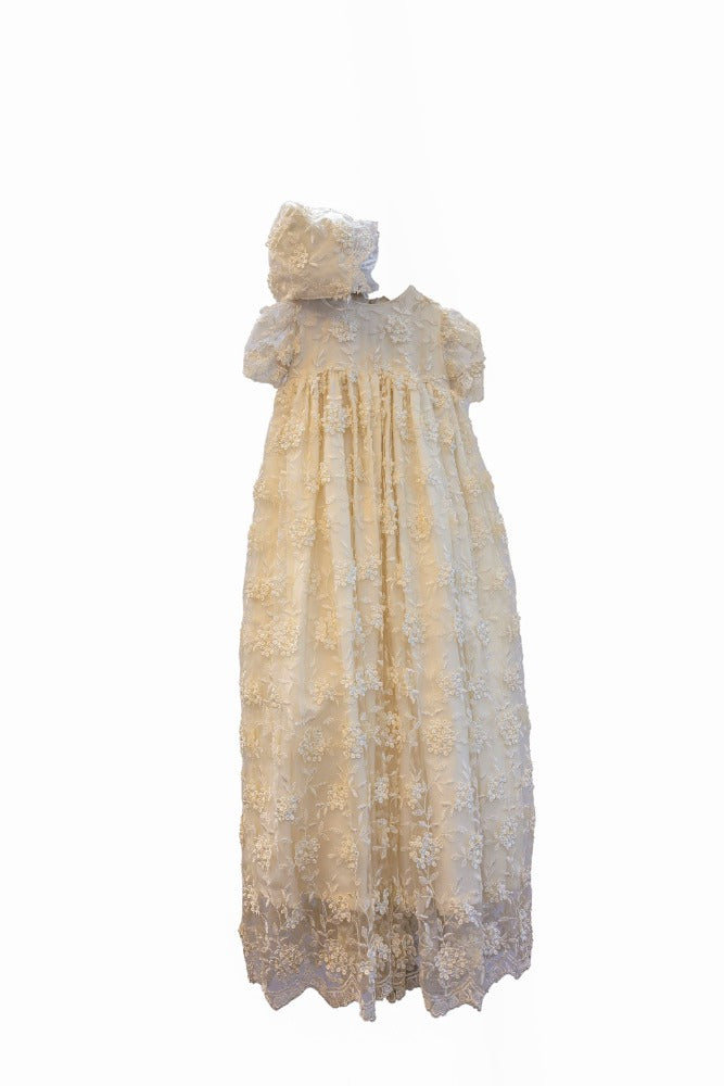 Due Firme - Baby Girl Lace Baptism Gown | Gowns | Bon Bon Tresor