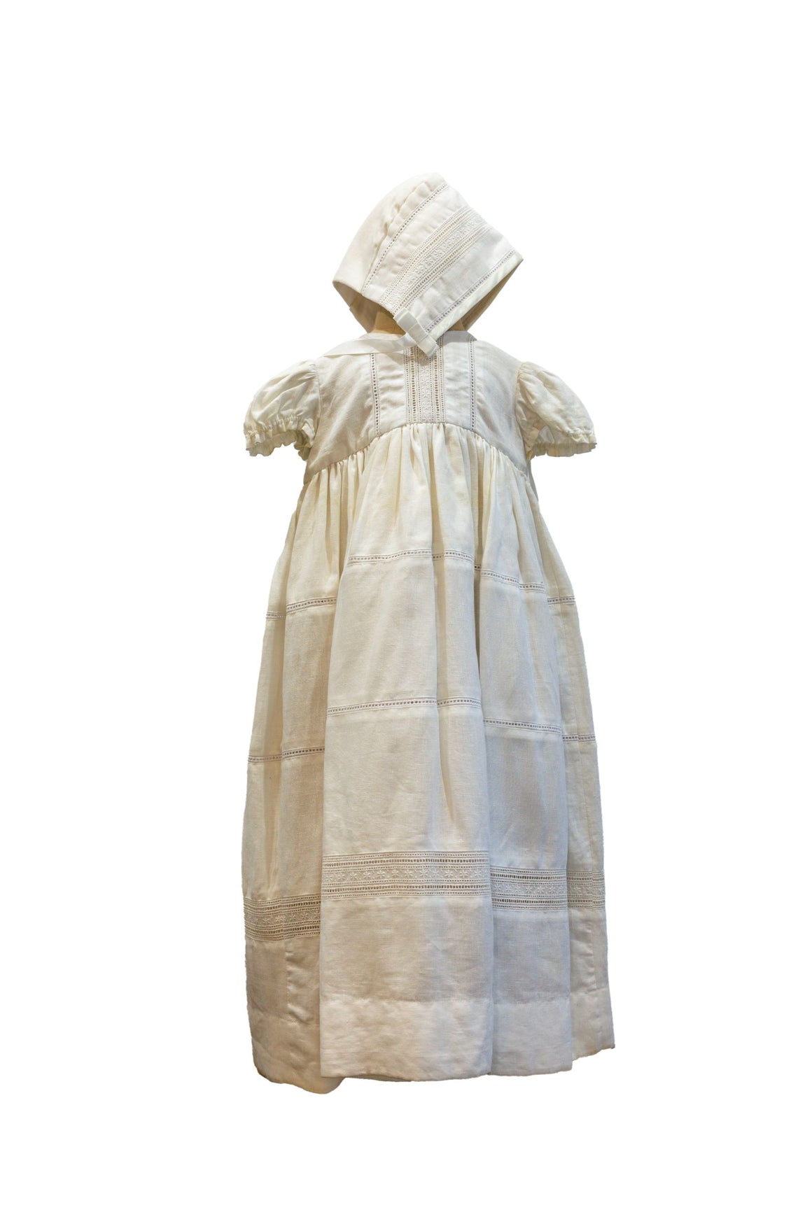 Due Firme - Baby Girl Italian Linen Baptism Gown | Gowns | Bon Bon Tresor
