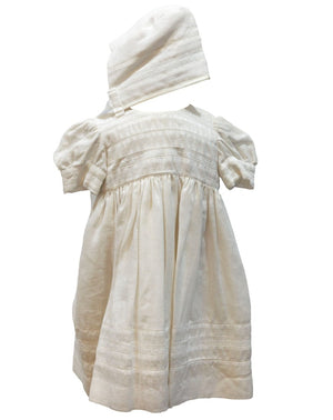 Due Firme - Baby Girl Italian Linen Baptism Dress | Dresses | Bon Bon Tresor