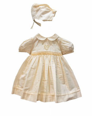 Christening - Silk Smock Short Dress | Dresses | Bon Bon Tresor