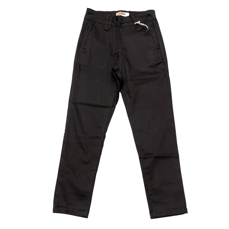 Kiddie Couture - Boys Black Slim Fit Pants | Pants & Shorts | Bon Bon Tresor