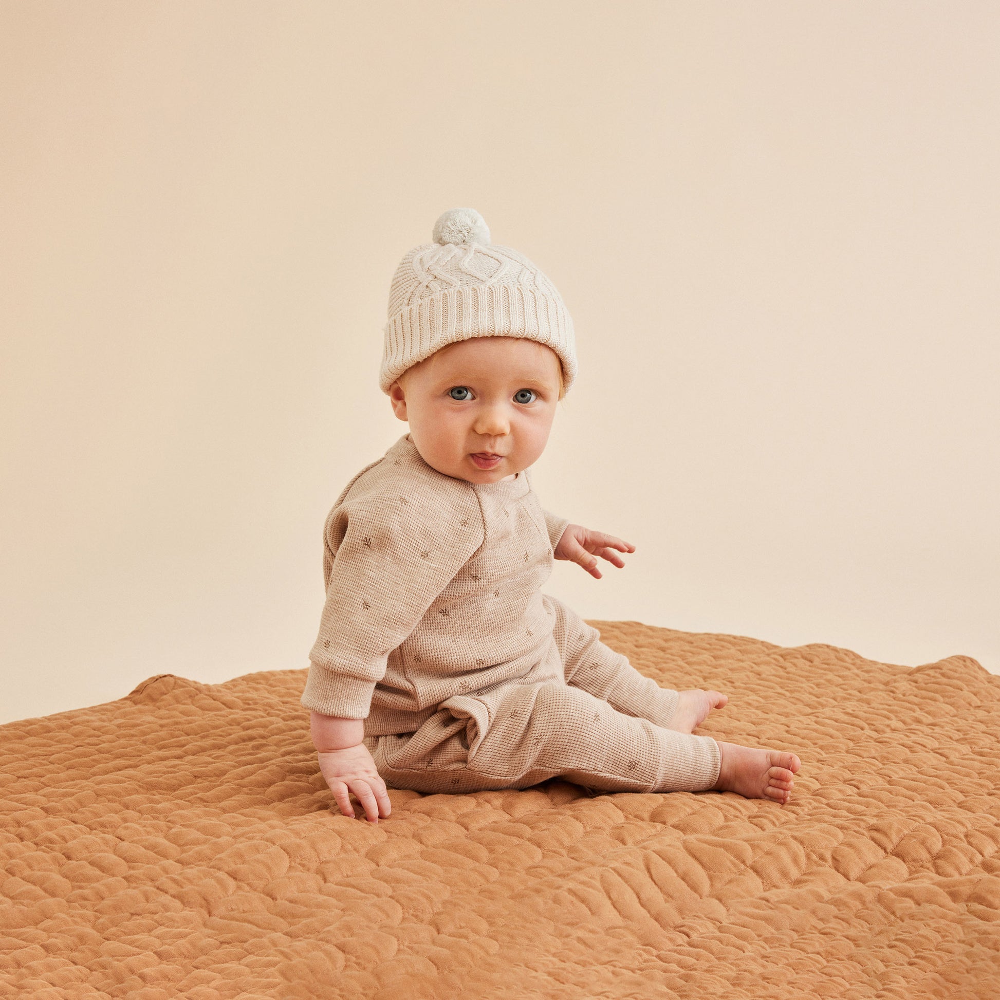 Wilson and Frenchy Organic Waffle Slouch Pant - Leaf | Pants & Shorts | Bon Bon Tresor