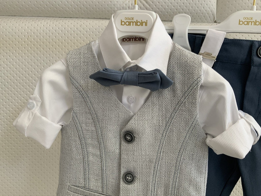 Dolce Bambini - Baby Boy 3 Piece Navy Suit | Suits & Sets | Bon Bon Tresor