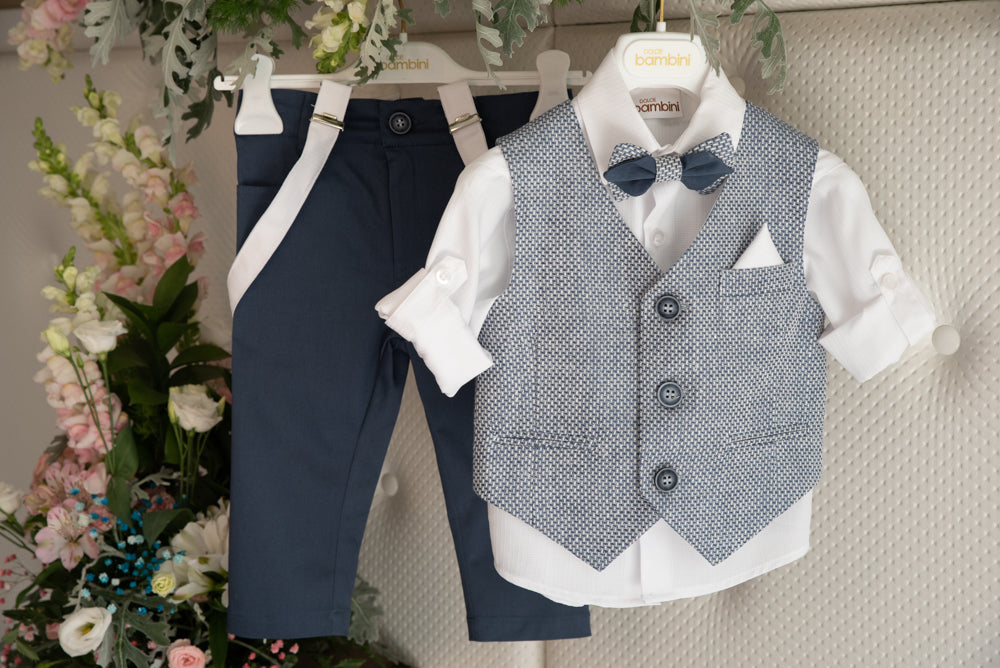 Dolce Bambini - 3 Piece Navy Suit | Suits & Sets | Bon Bon Tresor