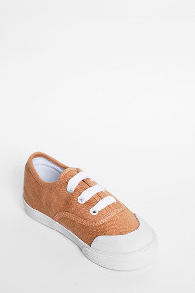 Jonah and the Girl Bertie Burnt Orange Canvas Shoes | Sneakers | Bon Bon Tresor