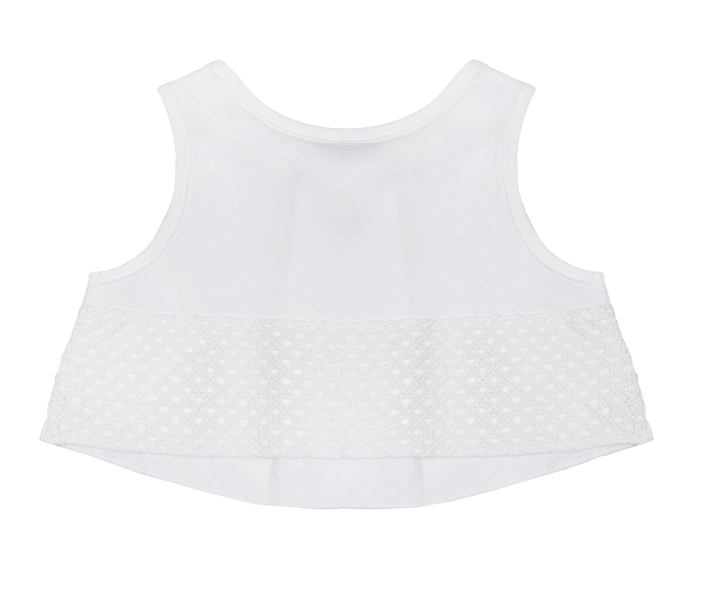 Balloon Chic White Sleeveless Top | Tops | Bon Bon Tresor