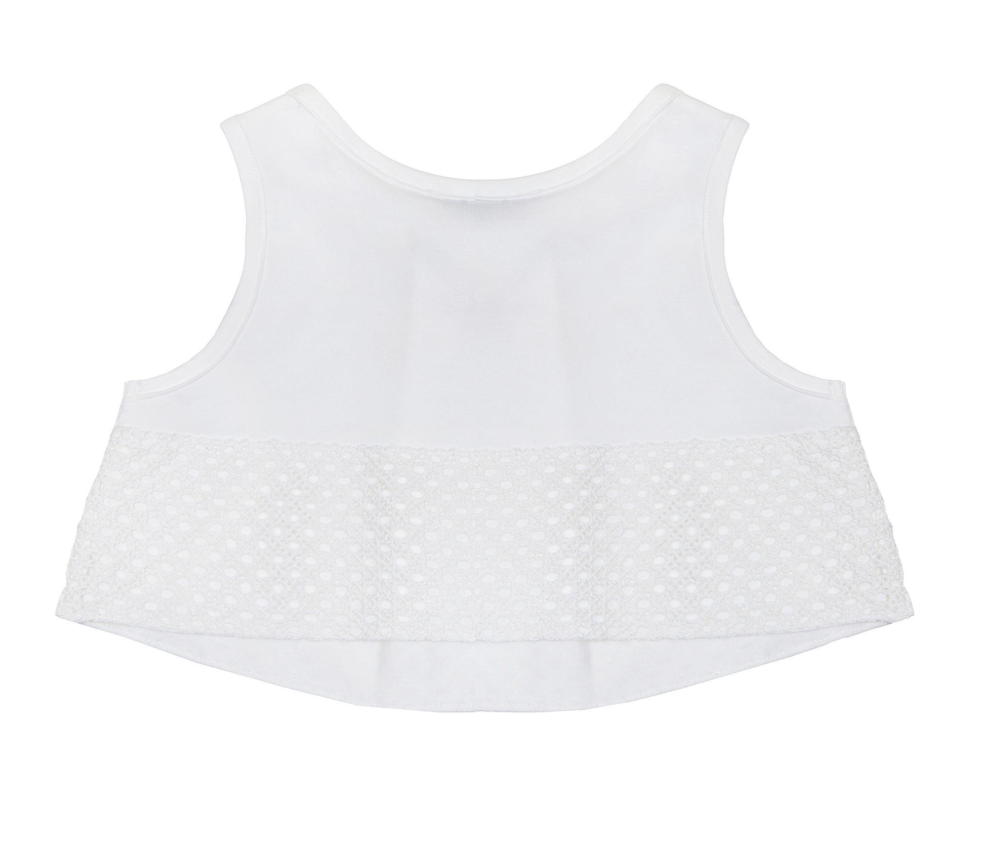 Balloon Chic White Sleeveless Top | Tops | Bon Bon Tresor
