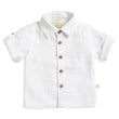 Tiny Twig White Crinkle Cambric Shirt | Tops | Bon Bon Tresor