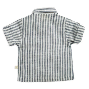 Tiny Twig Woven Stripes Cambric Shirt | Tops & T-Shirts | Bon Bon Tresor