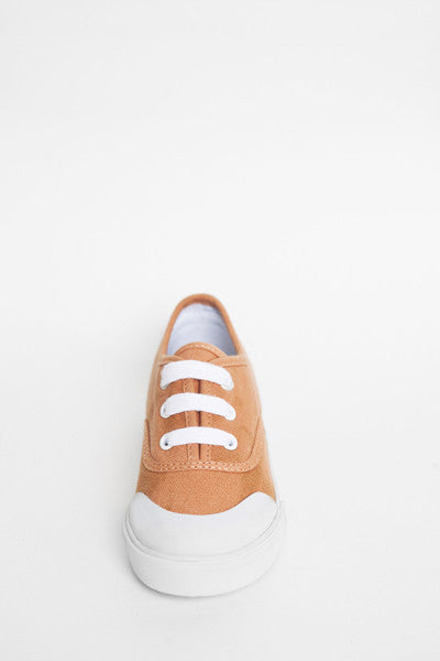 Jonah and the Girl Bertie Burnt Orange Canvas Shoes | Sneakers | Bon Bon Tresor