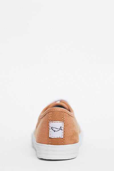 Jonah and the Girl Bertie Burnt Orange Canvas Shoes | Sneakers | Bon Bon Tresor