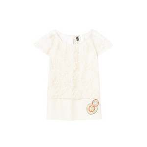Desigual Kidswear Ivory Emily Top | Tops & T-Shirts | Bon Bon Tresor