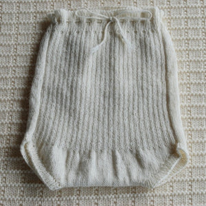 Monsters In Mittens- Merino Wool Hand Knit Baby Pilchers Ribbed | Singlets & Bloomers | Bon Bon Tresor