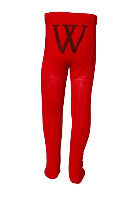 Walnut Girls Red Tights | Tights | Bon Bon Tresor